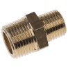 Legris Pneumatic Brass Pipe Fitting Straight Threaded Adapter Male 3/4 in to Male 1/4 in 0121 27 13