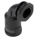 PMA Cable Conduit Fitting, 17 mm Nominal Size, PG16 Thread, Polyamide 6 Black, IP66 Rated BVBD-P167GT