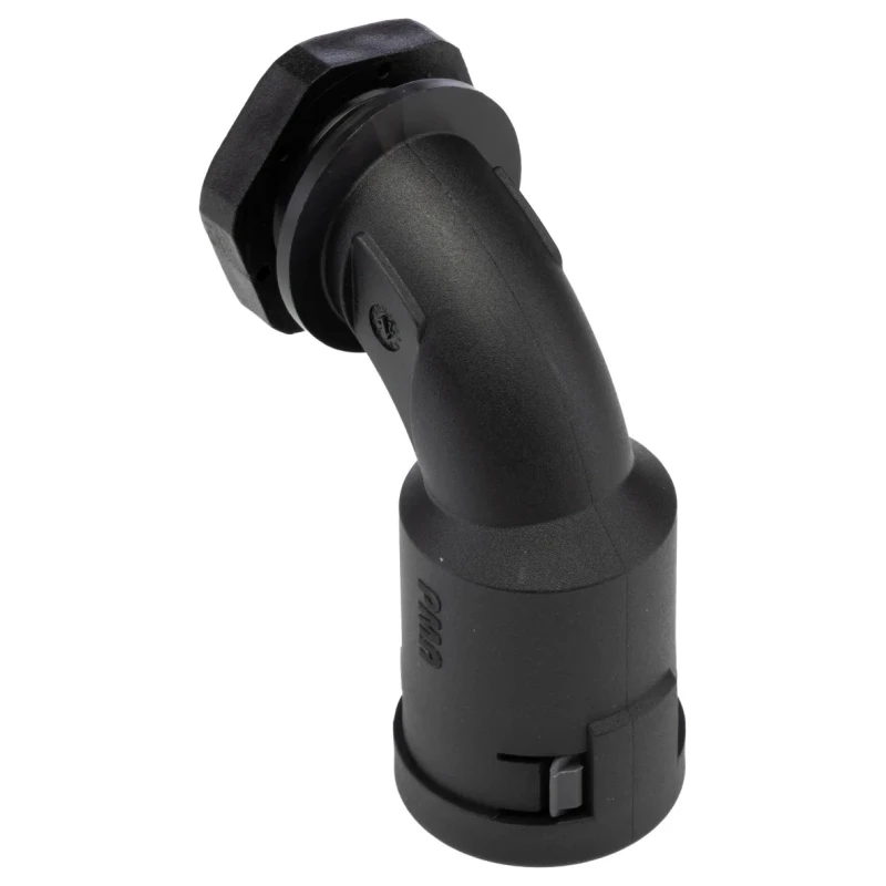 PMA Cable Conduit Fitting, 17 mm Nominal Size, PG16 Thread, Polyamide 6 Black, IP66 Rated BVBD-P167GT