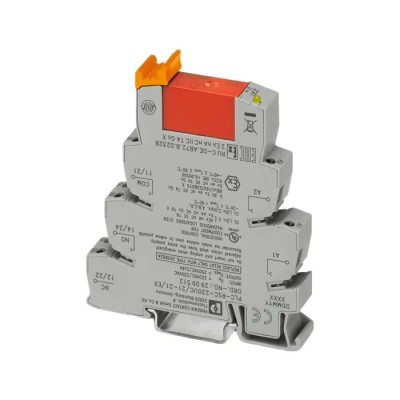 Phoenix Contact Electromechanical Interface Relay DIN Rail Mount 220, 230V AC/DC Coil DPDT Contact Configuration 2909512