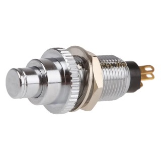 EOZ DJET Series Momentary Push Button Switch Panel Mount 10 mm Cutout SPST 110 V AC 17.17552.21