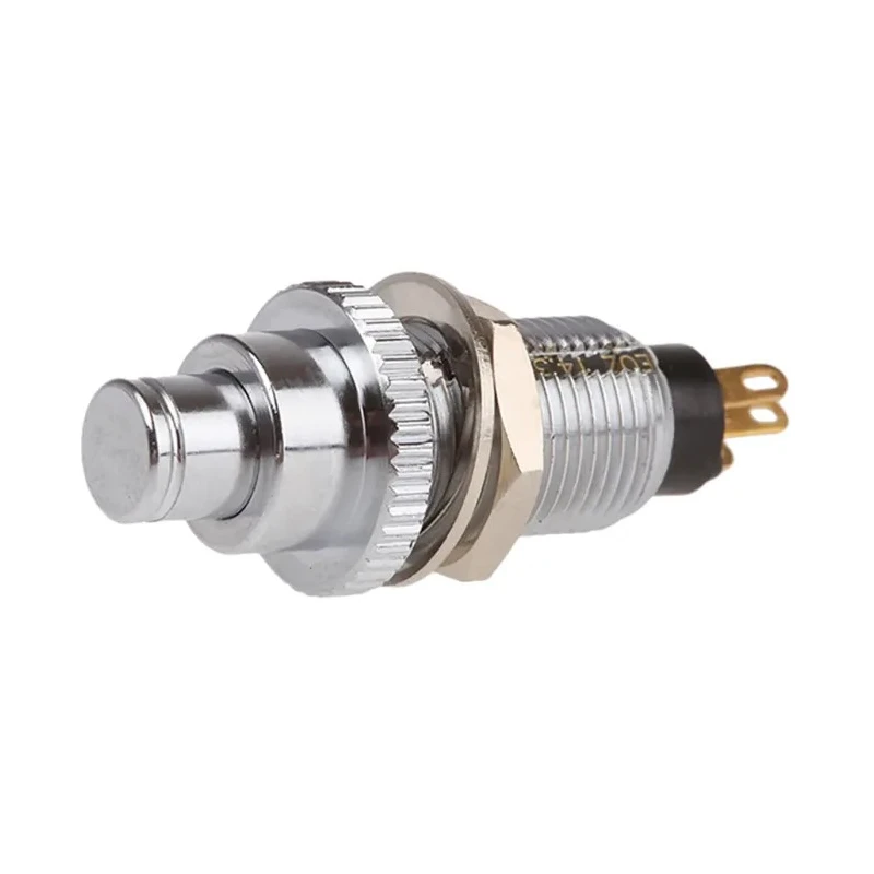 EOZ DJET Series Momentary Push Button Switch Panel Mount 10 mm Cutout SPST 110 V AC 17.17552.21