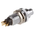EOZ DJET Series Momentary Push Button Switch Panel Mount 10 mm Cutout SPST 110 V AC 17.17552.21