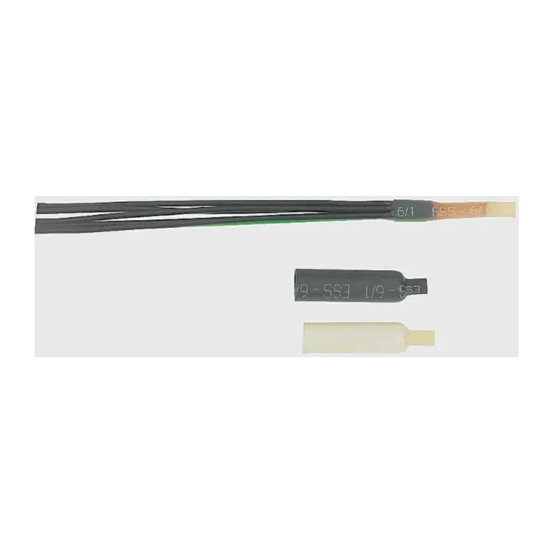 TE Connectivity Heat Shrink Boot End Cap Black Semi-Rigid Polyolefin Adhesive Backing 10.85 mm ES-CAP-NO.3-B8-0-40MM-RS