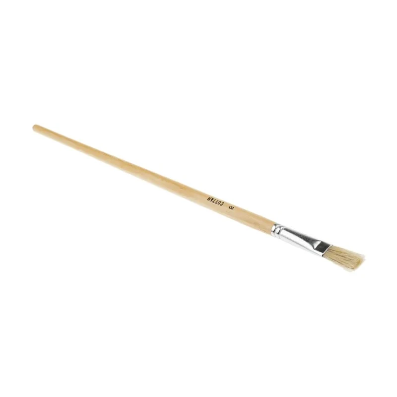 Cottam Synthetic Paint Brush Thin Flat Bristles Brush Width 12.7 mm Artist Number 8 312 mm Length 315-2148