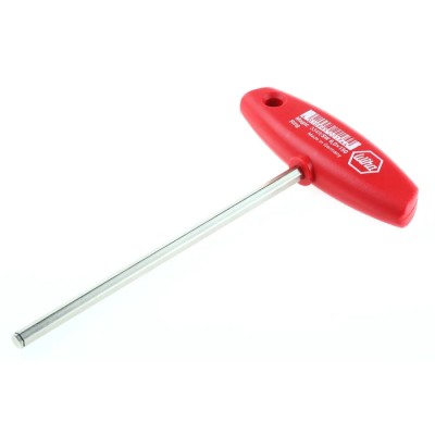 Wiha T Metric Hex Key Hex Size 6 mm Nickel Chrome Plated Chrome Vanadium Steel 22174