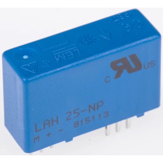 LEM LAH Series Current Transformer 25 A 1:1000 Turns Ratio 0.31 W Power Rating 12V, 15 V Supply Voltage LAH25-NP
