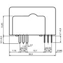 LEM LAH Series Current Transformer 25 A 1:1000 Turns Ratio 0.31 W Power Rating 12V, 15 V Supply Voltage LAH25-NP