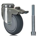 Tente Swivel Castor Wheel 75 mm Diameter 75 kg Load Capacity Rubber Tyre Polypropylene Hub 2477PJP075P30CHC10X90