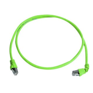 Telegartner Cat6a Shielded Screened Green Low Smoke Zero Halogen Ethernet Cable 1 m 