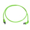 Telegartner Cat6a Shielded Screened Green Low Smoke Zero Halogen Ethernet Cable 1 m