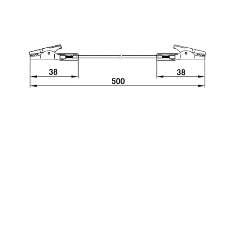 Teishin Electric Crocodile Clip Lead 500 mm Lead Length TLA-22
