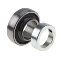 SKF Bearing Insert 40 mm ID 80 mm OD Nitrile Rubber Dynamic Load 30.7 kN Static Load 19 kN YET 208