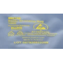 SCS Anti-Static Bag 203mm Width x 457mm Length, Dissipative Static Shielding, EN 61340-5-1 Compliant 100818