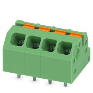 Phoenix Contact PCB Terminal Block 4 Contacts 3.5 mm Pitch 16A 160V Wave Soldering Mount SPTAF 1/4-3.5-IL 1861959