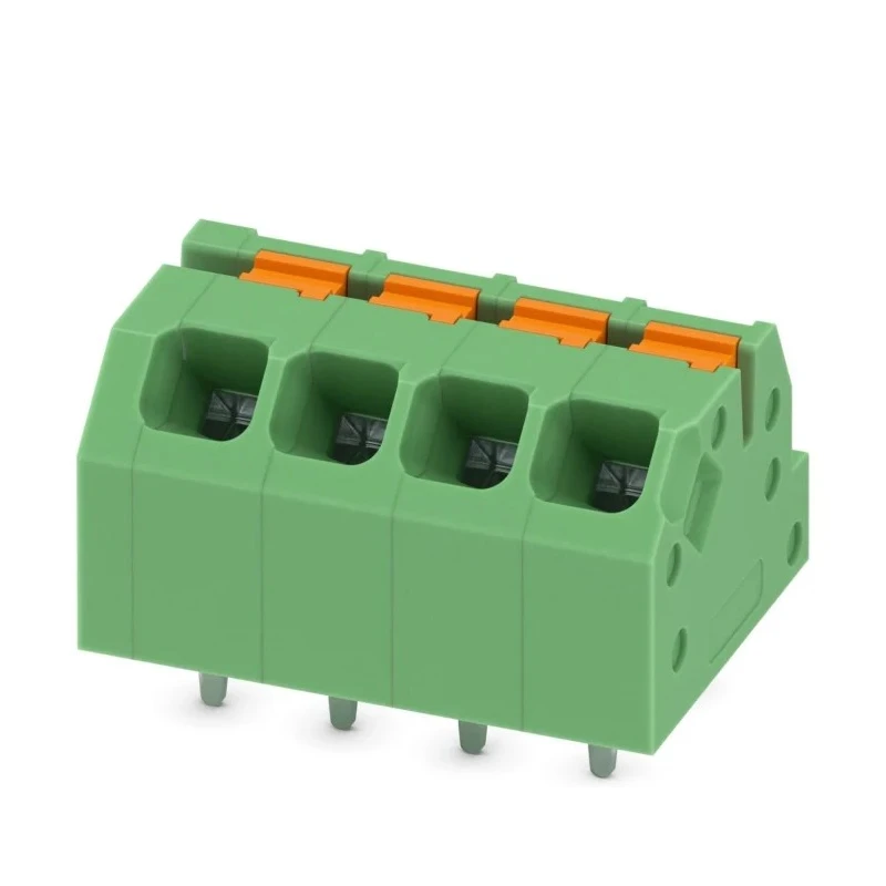 Phoenix Contact PCB Terminal Block 4 Contacts 3.5 mm Pitch 16A 160V Wave Soldering Mount SPTAF 1/4-3.5-IL 1861959