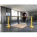RS PRO Yellow and Black Retractable Safety Barrier Metal Polyester Tape 4 m 174-5911