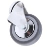 Tente Swivel Castor with 80 kg Load Capacity, 100 mm Rubber Wheel, Polypropylene Hub, Model 2870PJO100P30CHC10X90