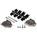 MH Connectors MHDTPK Series ABS Straight D-Sub Backshell 9 Way Strain Relief MHDTPK9-K