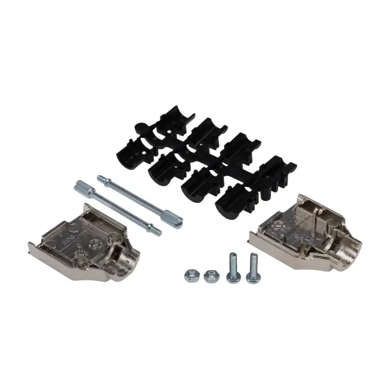 MH Connectors MHDTPK Series ABS Straight D-Sub Backshell 9 Way Strain Relief MHDTPK9-K