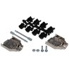 MH Connectors MHDTPK Series ABS Straight D-Sub Backshell 9 Way Strain Relief MHDTPK9-K