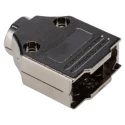 MH Connectors MHDTPK Series ABS Straight D-Sub Backshell 9 Way Strain Relief MHDTPK9-K