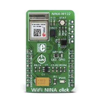 MikroElektronika Communication & Wireless Development Tool Wi-Fi NINA click NINA-W132 UART GPIO 2.4GHz Serbia MIKROE-2921