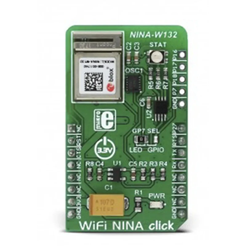 MikroElektronika Communication & Wireless Development Tool Wi-Fi NINA click NINA-W132 UART GPIO 2.4GHz Serbia MIKROE-2921