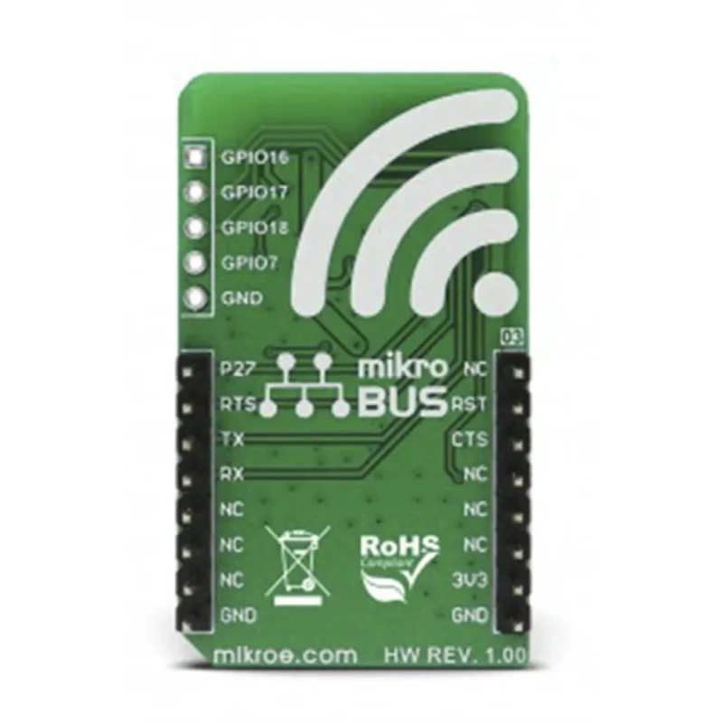 MikroElektronika Communication & Wireless Development Tool Wi-Fi NINA click NINA-W132 UART GPIO 2.4GHz Serbia MIKROE-2921