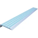 RS PRO Grey Green Stair Nosing Quartz Sand Aluminium Nosing Anti-Slip Finish 1.3 m x 76mm x 5mm 174-5939