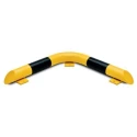 RS PRO Steel Yellow and Black Safety Barrier, Safety Railing, 650mm Length, 86mm Height, 76mm Diameter 174-5946