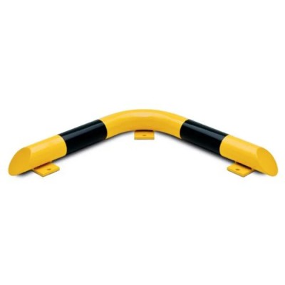 RS PRO Steel Yellow and Black Safety Barrier, Safety Railing, 650mm Length, 86mm Height, 76mm Diameter 174-5946