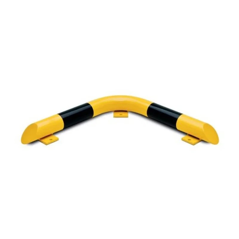 RS PRO Steel Yellow and Black Safety Barrier, Safety Railing, 650mm Length, 86mm Height, 76mm Diameter 174-5946