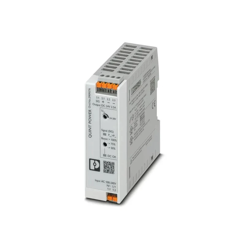 Phoenix Contact QUINT4-PS/1AC/24DC/2.5/PT Switch Mode DIN Rail Power Supply 28V DC 60W 2.5A 1-Phase QUINT4-PS