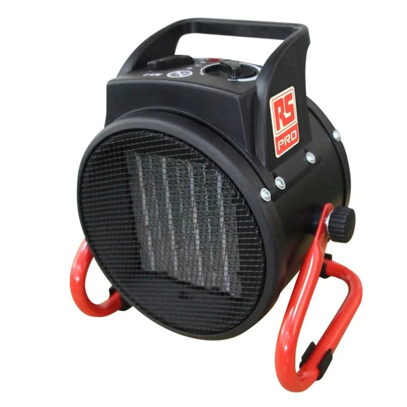 RS PRO 2 kW Industrial Heater 197 m³/h, Floor Mounted, Type C EU Plug 174-6568