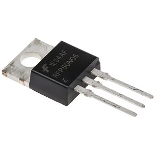 onsemi MegaFET Type N-Channel MOSFET 50 A 60 V Enhancement 3-Pin TO-220 RFP50N06