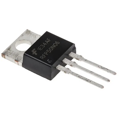 onsemi MegaFET Type N-Channel MOSFET 50 A 60 V Enhancement 3-Pin TO-220 RFP50N06