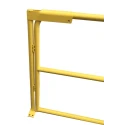 RS PRO Yellow Steel Safety Barrier Safety Railing 1m Height 40mm Diameter 200mm Width 174-5920