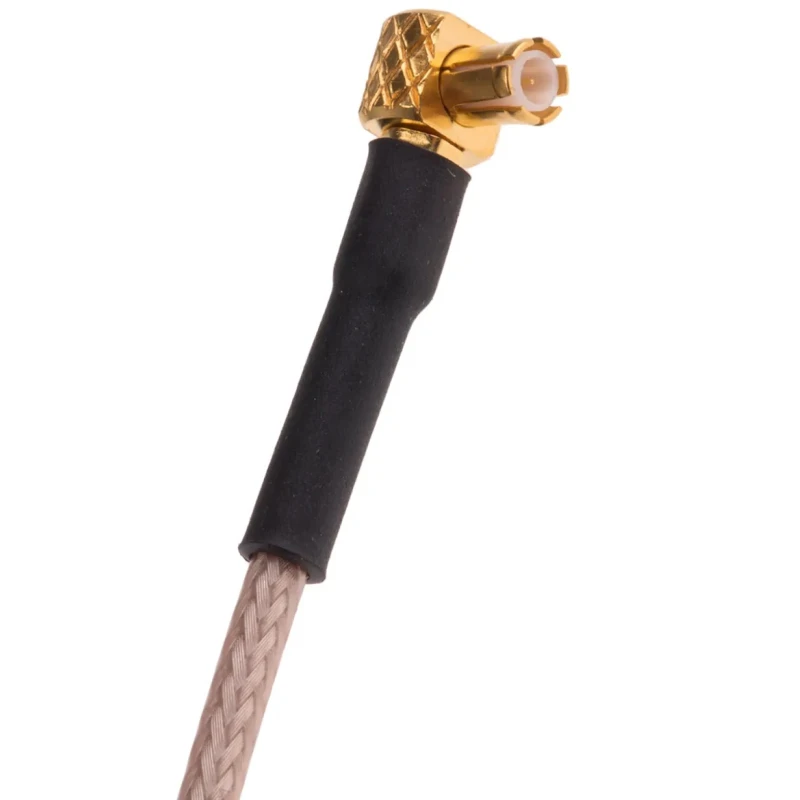 RS PRO MCX Unterminated Series RG316 Coaxial Cable 300 mm, Solid Conductor, Black, Terminated RG316