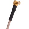 RS PRO MCX Unterminated Series RG316 Coaxial Cable 300 mm, Solid Conductor, Black, Terminated RG316