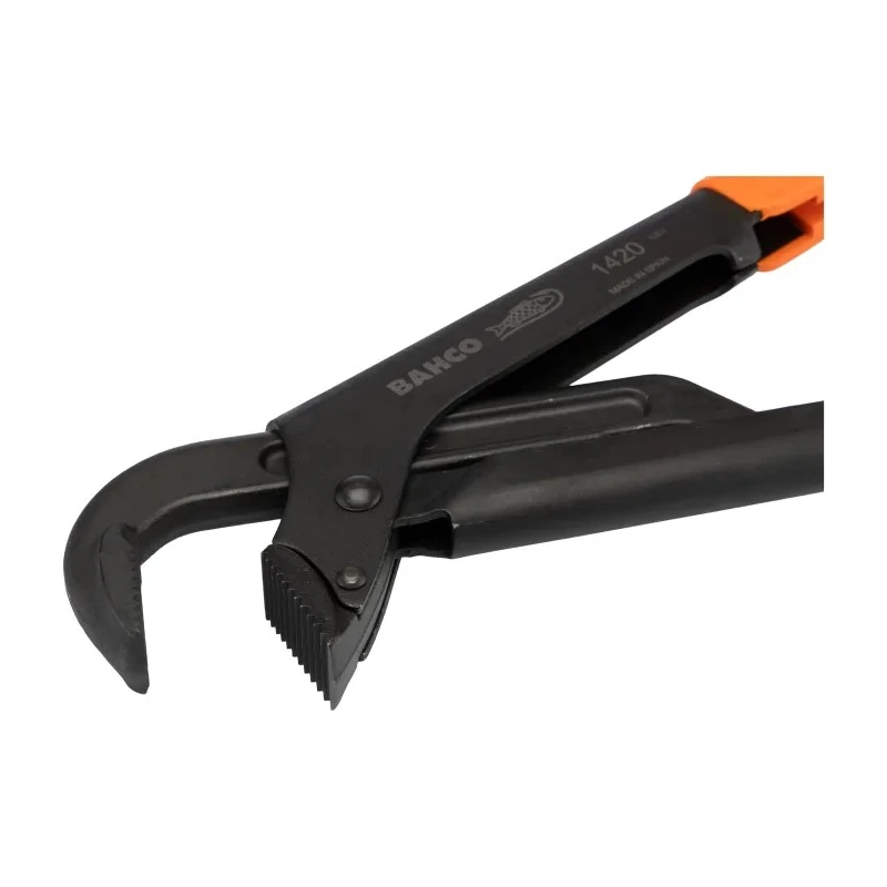 Bahco Pipe Wrench 65 mm Jaw Capacity 430mm Overall Length Bi-Material Handle Model 1420