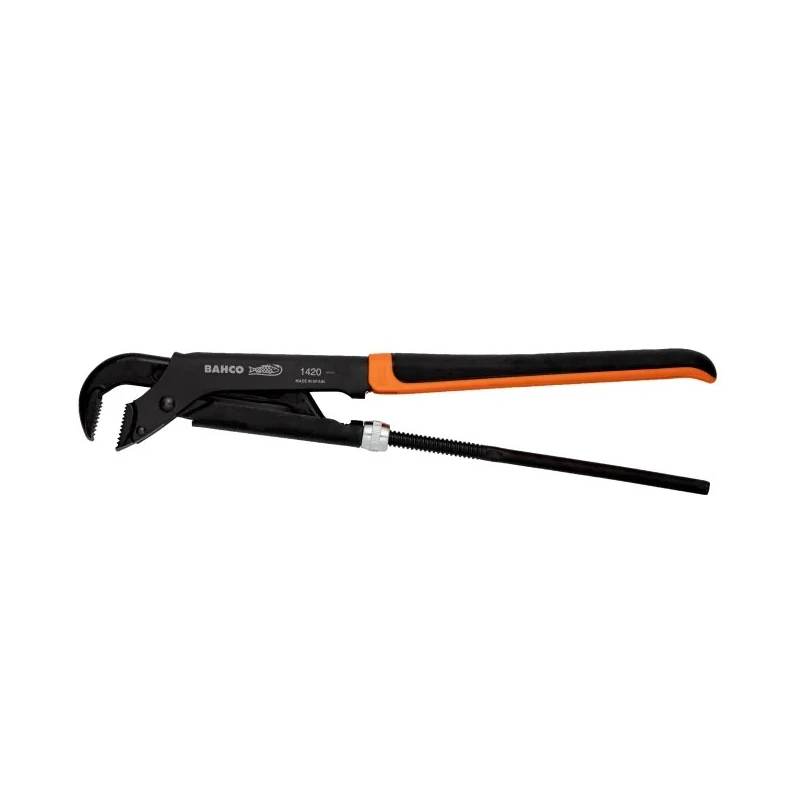 Bahco Pipe Wrench 65 mm Jaw Capacity 430mm Overall Length Bi-Material Handle Model 1420