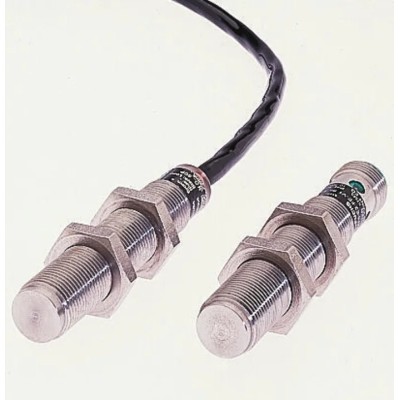 Pepperl + Fuchs Threaded Barrel Inductive Proximity Sensor M12 x 1 Stainless Steel Body PNP 30V DC 2 mm NMB2-12GM65-E2-FE-V1