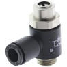 Legris 7011 Series Flow Controller Flow Regulator Tube 06 Inlet, Male Threaded Outlet 1/8 in G, Polymer, 10 bar 7011 06 10