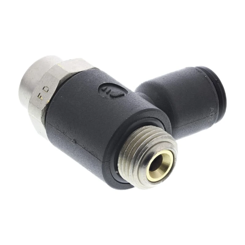 Legris 7011 Series Flow Controller Flow Regulator Tube 06 Inlet, Male Threaded Outlet 1/8 in G, Polymer, 10 bar 7011 06 10