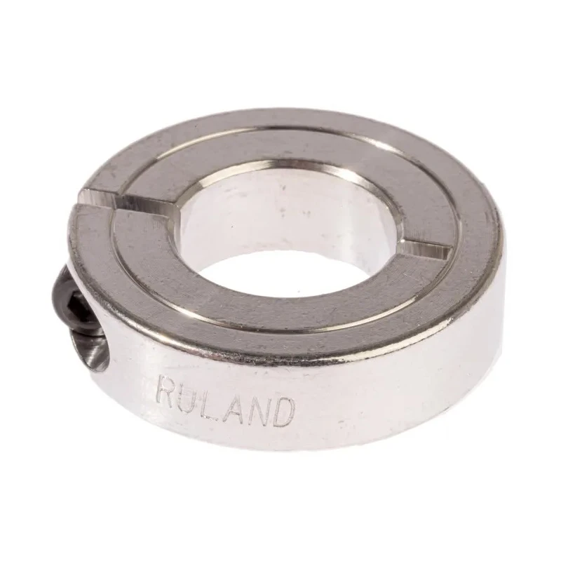 Ruland Aluminium One Piece Shaft Collar, Clamp Screw Fastening, Bore 15 mm, OD 30 mm, Width 8 mm ENCL30-15MM-A