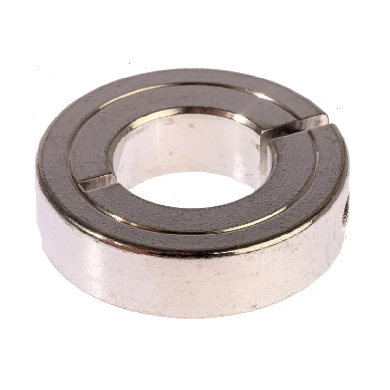Ruland Aluminium One Piece Shaft Collar, Clamp Screw Fastening, Bore 15 mm, OD 30 mm, Width 8 mm ENCL30-15MM-A