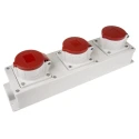 MENNEKES Grey Industrial Power Connector IP44 Rated 400V 16A 5-Pin Housing Size 401x97x63 mm IP44 
