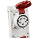 MENNEKES Grey Industrial Power Connector IP44 Rated 400V 16A 5-Pin Housing Size 401x97x63 mm IP44 