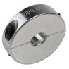 Ruland Two Piece Aluminium Shaft Collar, Clamp Screw, 8 mm Bore Diameter, 30 mm OD, 8 mm Width ENSP30-8MM-A